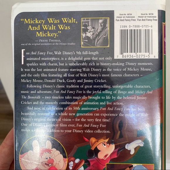 Fun and Fancy Free: 50th Anniversary Walt Disney's Masterpiece - Picture 4 of 5